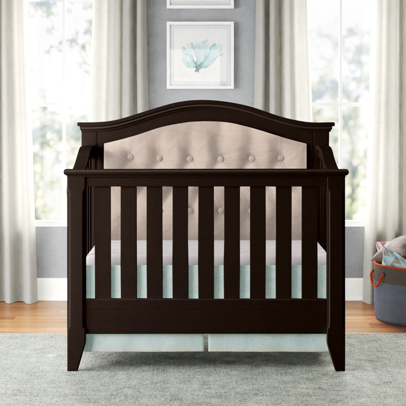 Three Posts™ Baby & Kids Essex 4in1 Convertible Upholstered Crib
